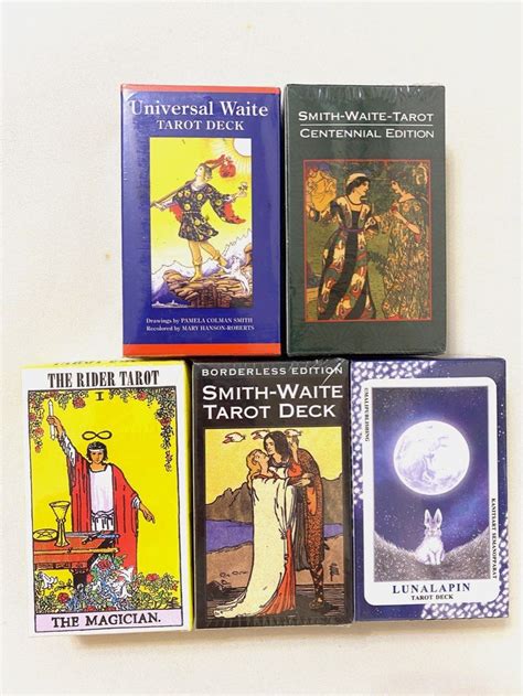 偉特塔羅牌 全新現貨 連封袋 新手必入自學套裝 全英文版本 Tarot 送電子塔羅書一本！啤牌size！ 興趣及遊戲 玩具 And 遊戲類