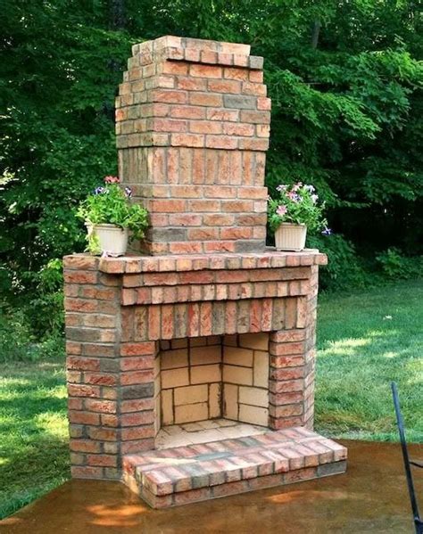 Outdoor Fireplace Brick Outside Fireplace Outdoor Fireplace Designs