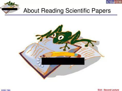 Ppt About Reading Scientific Papers Powerpoint Presentation Free