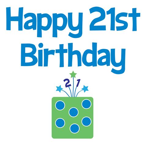 Happy 21st Birthday Clip Art Clipart Best