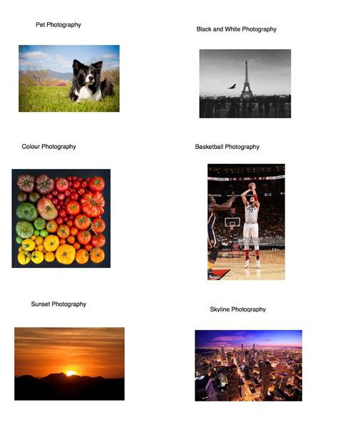 Photography Photo Genres