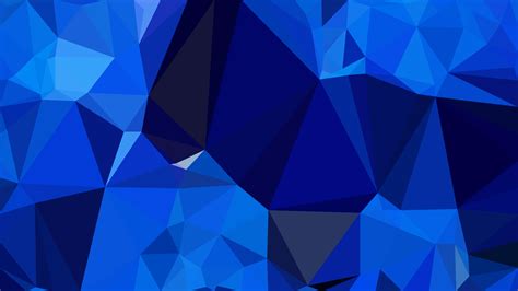 Free Abstract Cobalt Blue Polygonal Triangular Background