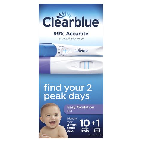 Buy Clearblue Ovulation Starter Kit 10 Ovulation Tests 1 Pregnancy