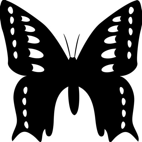 Butterfly Silhouette Svg Butterfly Silhouette Stencil Clip Art