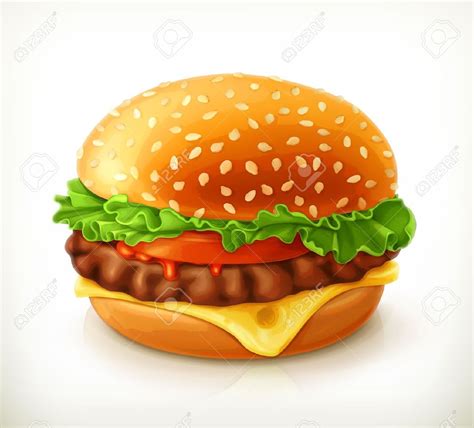 Hamburger Vector Icon Royalty Free Cliparts Vectors And Stock