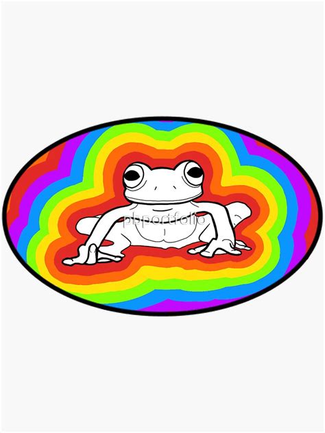Rainbow Frog 4 Sticker For Sale By Pbportfolio Redbubble