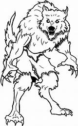 Werewolf Coloring Pages Printable Halloween Getdrawings sketch template