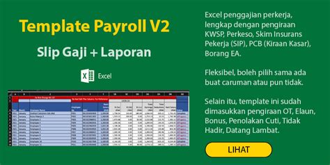Template Payroll Excel Malaysia V2 ⋆ Rekemen My
