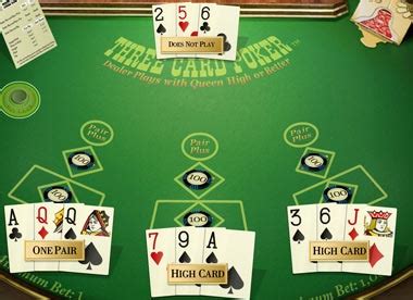 The game continues back and forth in this way, with the players attempting to group cards from the 10 in their hand into minimum combos of three cards. 3 Card Poker Pair plus Betting - Online Casino Games