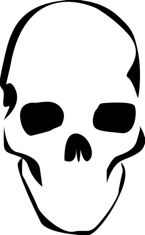 Simple A3 Printable Skull Stencil Stencil Art Pinterest Skull