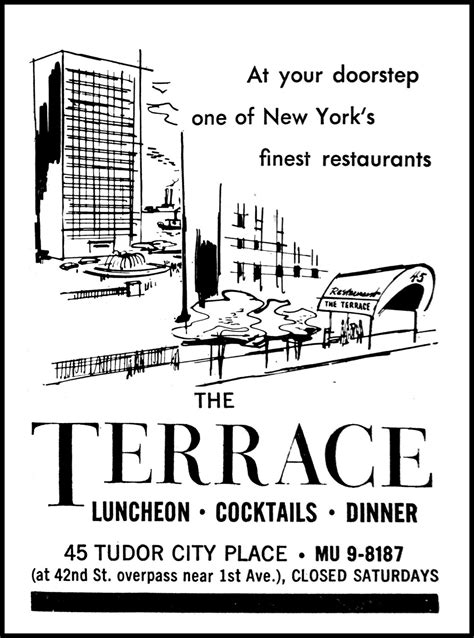 Tudor City Confidential Restaurants The Terrace