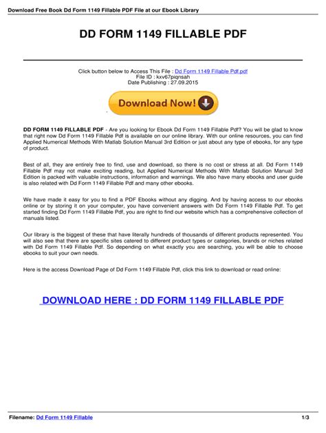 Fillable Online Regenbogenpower Dd Form 1149 Fillable Download Read
