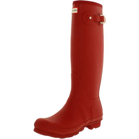 Hunter Womens Original Tall Knee High Rubber Rain Boot Ebay