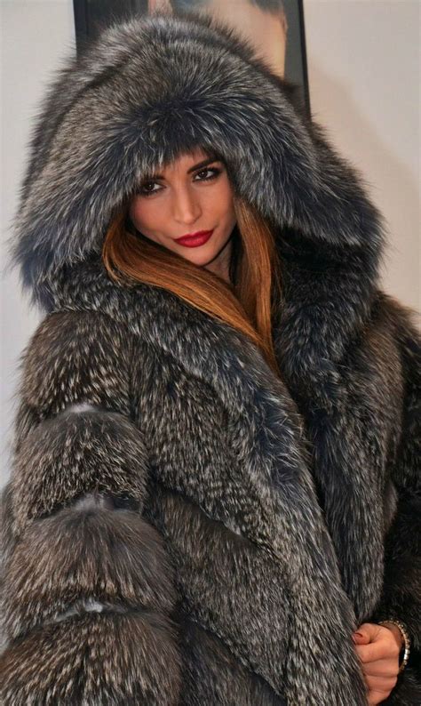 sexy silver fox girls fur coat fur coat fashion fabulous furs fox fur coat women magazines
