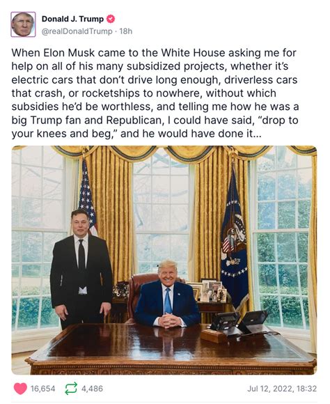 The Donald Trumpelon Musk Feud A Complete History