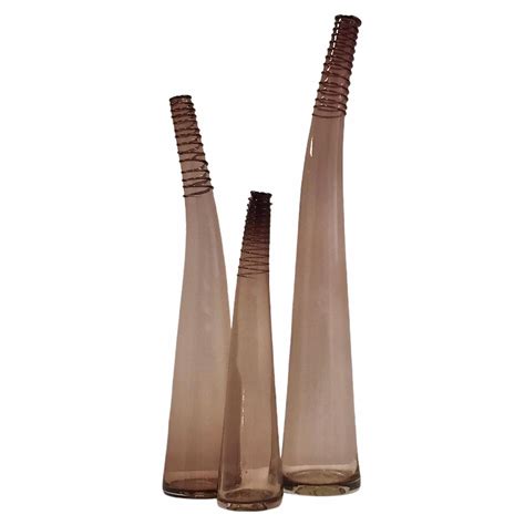 Hand Blown Bamboo Art Glass Vase By Don Shepherd For Blenko Glass For Sale At 1stdibs