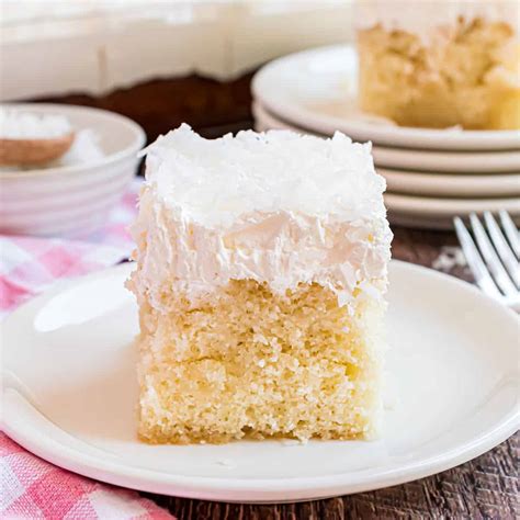 Coconut Cream Poke Cake Recipe Shugary Sweets