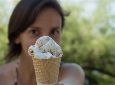 Girl Offering Ice Cream Free Stock Photo Libreshot