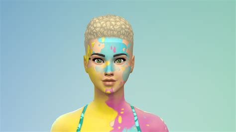 Unlocked Dye Explosion Face Paint By Junglesim From Mod The Sims Sims