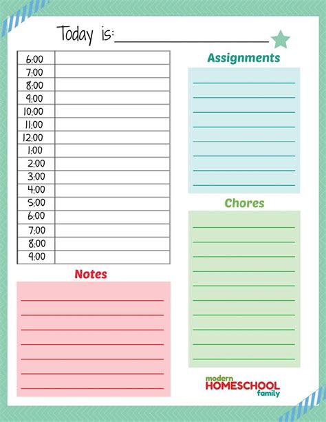 Free Printable Homeschool Student Planner