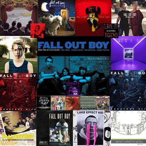 Fall Out Boy Album Collages That I Made One With Extras And One