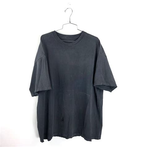 Vintage Vintage Blank Black T Shirt Size 2xl Xxl Oversized Distressed