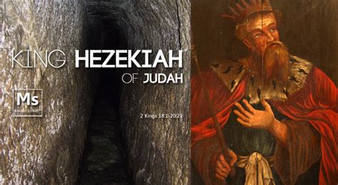 King Hezekiah Of Judah Revised August 2012