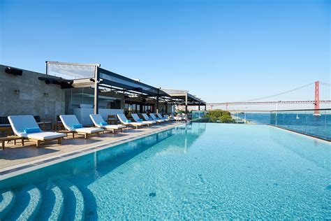 Swimming Pool Of Sud Lisboa Terrace Bar With View On The