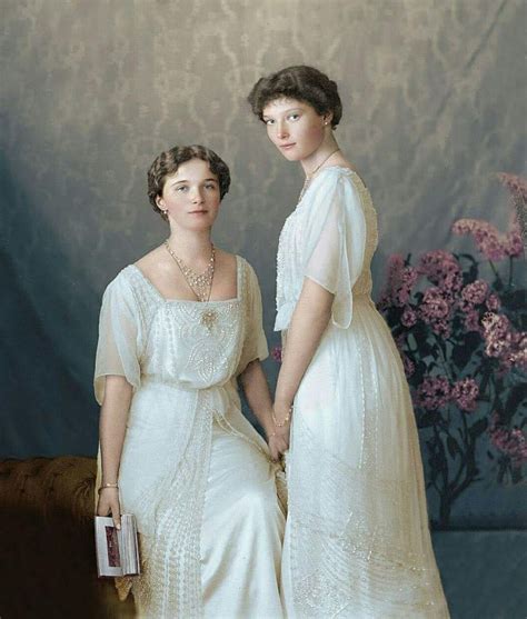 Grand Duchess Olga And Tatiana Nikolaevna Romanov 1913 Grand