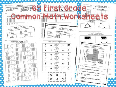 First Grade Common Core Math Bundle With Images Common Core Math