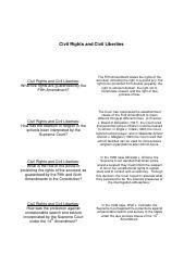 Flashcards Civil Rights And Civil Liberties Pdf Civil Rights And