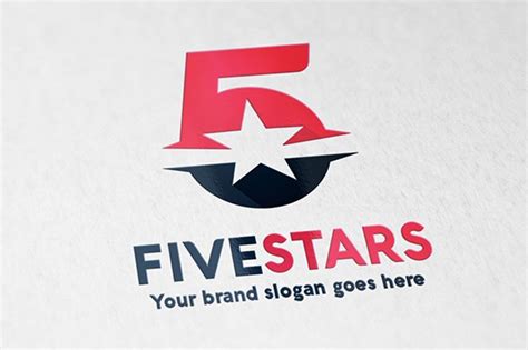 Five Star Logo Creative Illustrator Templates ~ Creative Market