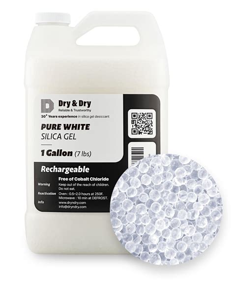 Dry And Dry 7 Lbs Premium Pure And Safe White Silica Gel Beads