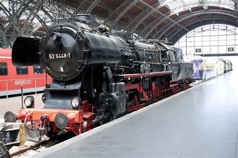 3397 Steam Locomotive Br 52 5448 7 Leipzig Hbf Germany