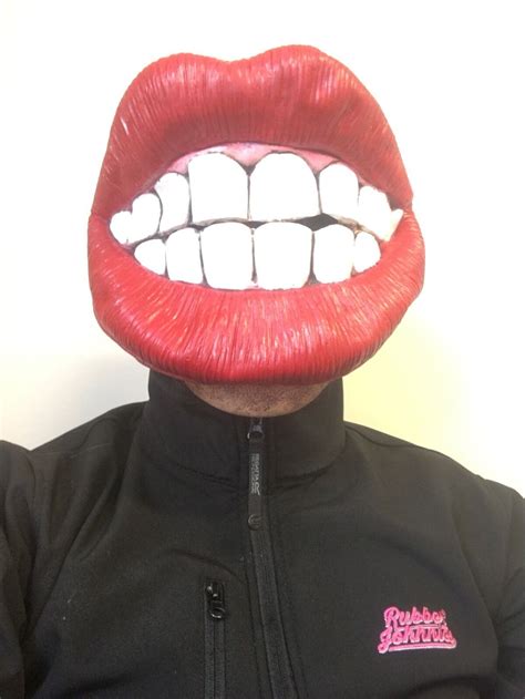Funny Big Mouth Red Lips Smile Teeth Mask Latex Fancy Dress Stag Hen Costume Ebay