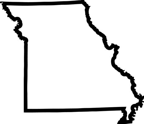 Printable Blank Map Of Missouri Outline Transparent Map Images And