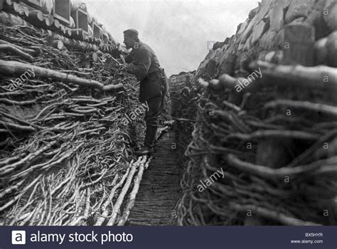 First World War German Trenches Black And White Stock Photos And Images