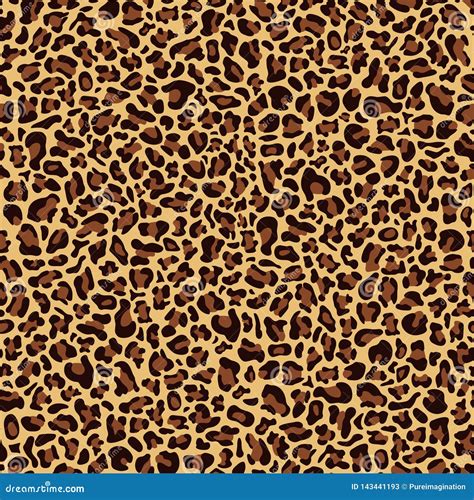 Seamless Pattern Of Leopard Skin Stock Vector Illustration Of Banner