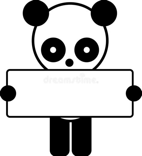 Ejemplo Del Vector Del Oso De Panda Vector Animal Imprima La Panda Del