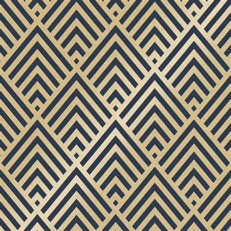 Shard Glitter Geometric Wallpaper Navy Gold Wallpaper