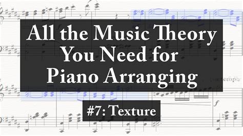 Fabric is just one of many materials we describe as having a texture. #7: Creating Different Textures || Music Theory for Piano Arranging - YouTube