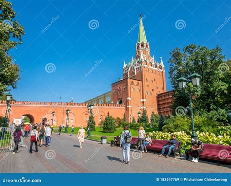 Trinity Tower In Kremlin Moscow Russia Editorial Stock Image Image
