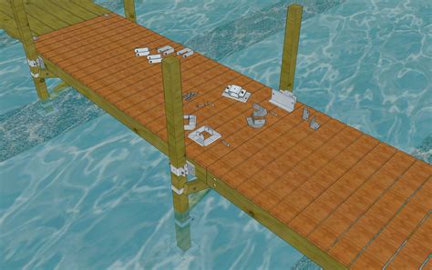 Dock Post 4x4 Support Hardware 