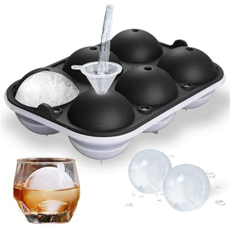 Ice Ball Maker Reusable Ice Ball Form Easy Release Round Silicone Ice