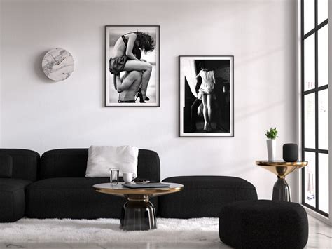 Erotic Bedroom Wall Art Couple In Love Poster Black And Etsy