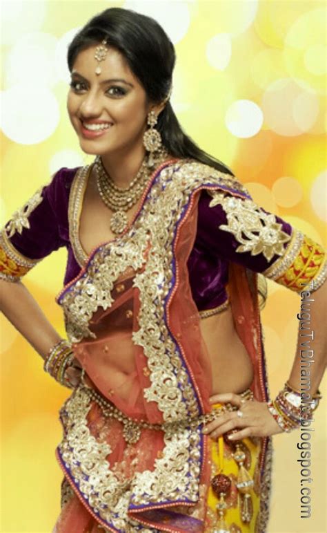 Telugu Tv Bhamalu Deepika Singh Aka Sandhya Rathi Hot Navel Show
