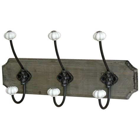 Antique Style Black Wall Double Hooks Interior Flair