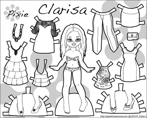 Clarisa A Printable Paper Doll