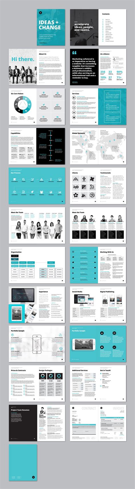 Company Profile And Overview Template Corporate Brochure Design