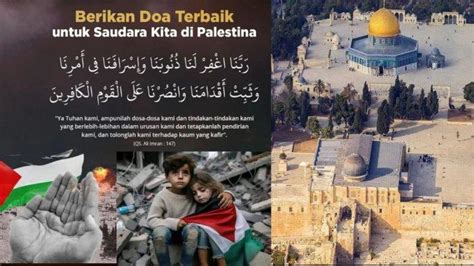 Doa Terbaik Untuk Palestina Berikut Bacaan Dan Artinya Bahasa Indonesia Tribun Medan Com